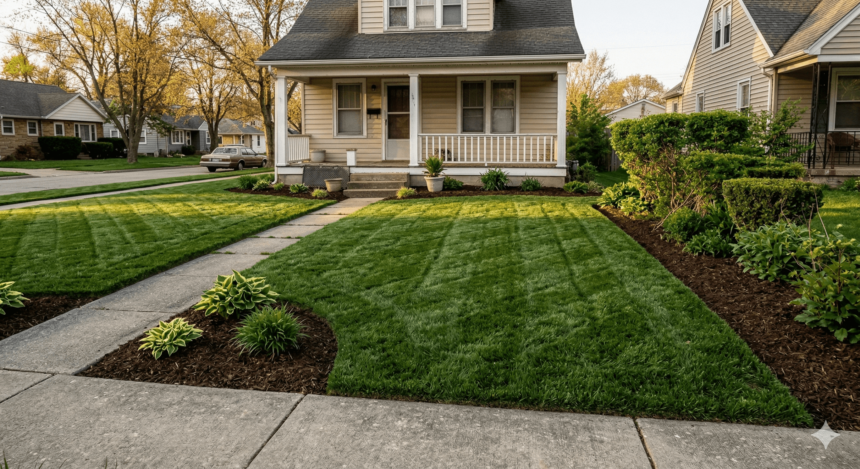 After lawn care